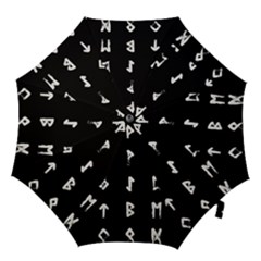 Elder Futhark Rune Set Collected Inverted Hook Handle Umbrellas (large) by WetdryvacsLair