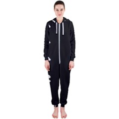 Elder Futhark Rune Set Collected Inverted Hooded Jumpsuit (ladies)  by WetdryvacsLair