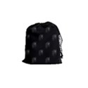 Arfican Head Sculpture Motif Print Pattern Drawstring Pouch (Small) View1