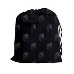Arfican Head Sculpture Motif Print Pattern Drawstring Pouch (2xl) by dflcprintsclothing