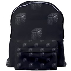 Arfican Head Sculpture Motif Print Pattern Giant Full Print Backpack by dflcprintsclothing