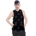 Arfican Head Sculpture Motif Print Pattern Men s Sleeveless Hoodie View1