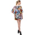 Multifleurs Oversized Chiffon Top View2