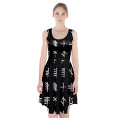 Ogham Rune Set Complete Inverted Racerback Midi Dress by WetdryvacsLair