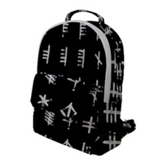Ogham Rune Set Complete Inverted Flap Pocket Backpack (large) by WetdryvacsLair