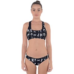 Macromannic Runes Collected Inverted Cross Back Hipster Bikini Set by WetdryvacsLair