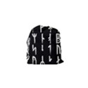 Medieval Runes Collected Inverted Complete Drawstring Pouch (XS) View2