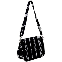 Medieval Runes Collected Inverted Complete Saddle Handbag by WetdryvacsLair