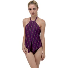 Maroon Sprinkles Go With The Flow One Piece Swimsuit by Sparkle