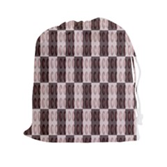 Rosegold Beads Chessboard Drawstring Pouch (2xl) by Sparkle