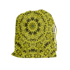 Yellow Kolodo Drawstring Pouch (xl) by Sparkle