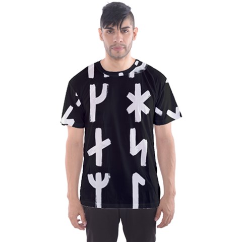 Younger Futhark Rune Set Collected Inverted Men s Sport Mesh Tee by WetdryvacsLair
