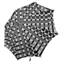 Nine Bar Monochrome Fade Squared Pulled Inverted Hook Handle Umbrellas (Large) View2