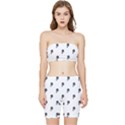 Aviator Helmet Motif Print Pattern Stretch Shorts and Tube Top Set View1