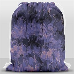Purple And Yellow Abstract Drawstring Bag (large) by Dazzleway