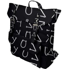 Heinrich Cornelius Agrippa Of Occult Philosophy 1651 Angelic Alphabet Or Celestial Writing Collected Inverted Buckle Up Backpack by WetdryvacsLair