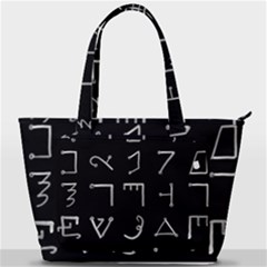 Heinrich Cornelius Agrippa Of Occult Philosophy 1651 Passing Of The River Collected Inverted Square Back Pocket Shoulder Bag  by WetdryvacsLair