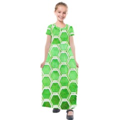 Hexagon Windows Kids  Short Sleeve Maxi Dress by essentialimage