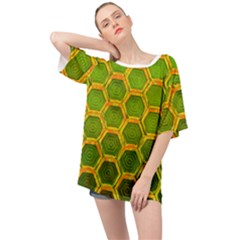 Hexagon Windows Oversized Chiffon Top by essentialimage