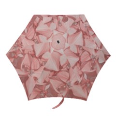 Coral Colored Hortensias Floral Photo Mini Folding Umbrellas by dflcprintsclothing