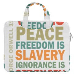 Orwell Macbook Pro Double Pocket Laptop Bag by Valentinaart