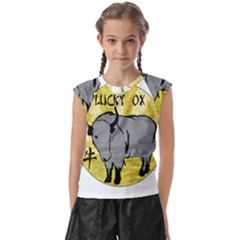 Chinese New Year ¨c Year Of The Ox Kids  Raglan Cap Sleeve Tee by Valentinaart