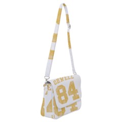 Orwell 84 Shoulder Bag With Back Zipper by Valentinaart