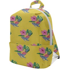 Floral Zip Up Backpack by Sparkle