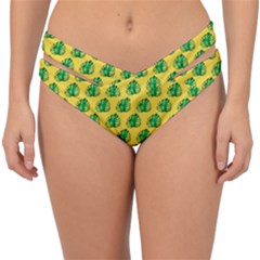 Beautiful Pattern Double Strap Halter Bikini Bottom by Sparkle
