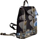 Montevideo Airport Night Scene, Uruguay Buckle Everyday Backpack View2