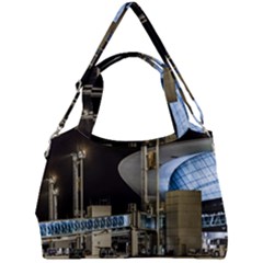 Montevideo Airport Night Scene, Uruguay Double Compartment Shoulder Bag by dflcprintsclothing