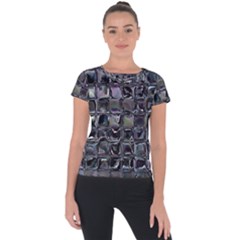 Funky Mosaic  Short Sleeve Sports Top  by MRNStudios