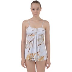 Birds And Flowers  Babydoll Tankini Set by Sobalvarro