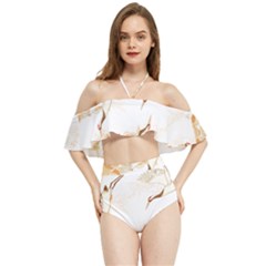 Birds And Flowers  Halter Flowy Bikini Set  by Sobalvarro