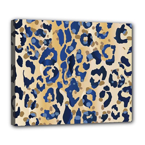 Leopard Skin  Deluxe Canvas 24  X 20  (stretched) by Sobalvarro