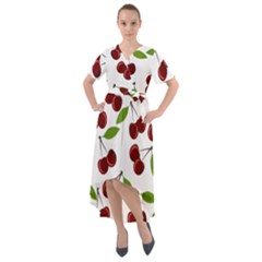 Fruit Life Front Wrap High Low Dress by Valentinaart