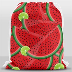Fruit Life 3 Drawstring Bag (large) by Valentinaart