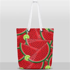 Fruit Life 3 Full Print Rope Handle Tote (small) by Valentinaart