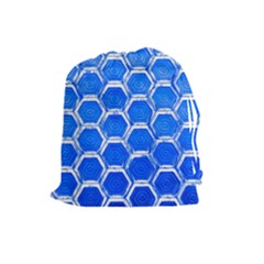 Hexagon Windows Drawstring Pouch (large) by essentialimage