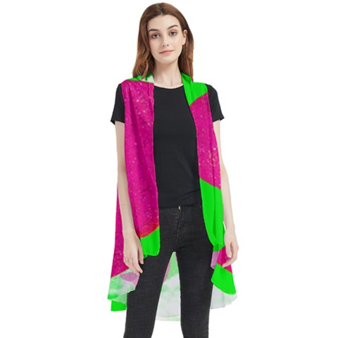 Two Hearts Sleeveless Chiffon Waistcoat Shirt by essentialimage