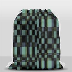 Dark Geometric Pattern Design Drawstring Bag (small) by dflcprintsclothing