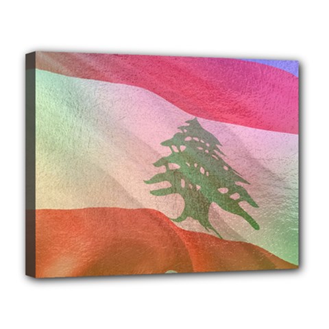 Lebanon Canvas 14  X 11  (stretched) by AwesomeFlags