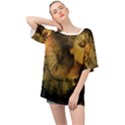 Surreal Steampunk Queen From Fonebook Oversized Chiffon Top View1