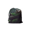 Wooden Child Resting On A Tree From Fonebook Drawstring Pouch (Small) View2