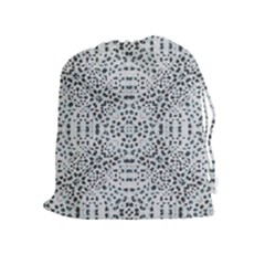 Dots Motif Geometric Print Design Drawstring Pouch (xl) by dflcprintsclothing