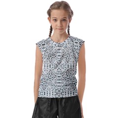 Dots Motif Geometric Print Design Kids  Raglan Cap Sleeve Tee by dflcprintsclothing