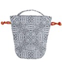 Dots Motif Geometric Print Design Drawstring Bucket Bag View2