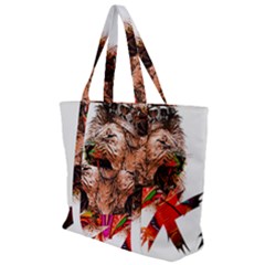 Xzk8 Zip Up Canvas Bag by XzoticKingdom4U