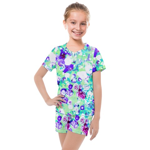 Sequins And Pins Kids  Mesh Tee And Shorts Set by essentialimage