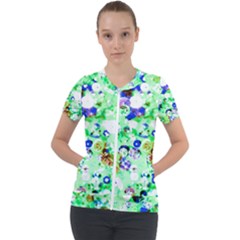 Summer Sequins Short Sleeve Zip Up Jacket by essentialimage